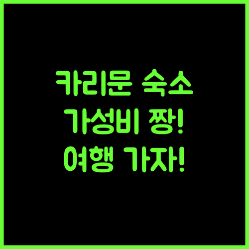 카리문 시티 호텔 가성비 최고! 탄중 발라이 카리문 여행 어때요?